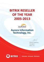 Bitrix Reseller of the year 2005-2013