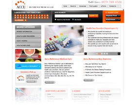 Medical lab website design