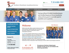 Anesthesiologist website design