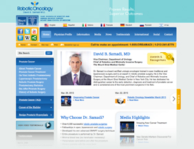 Urology/Oncology website design
