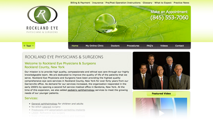 Medical (Ophthalmology) Website Design