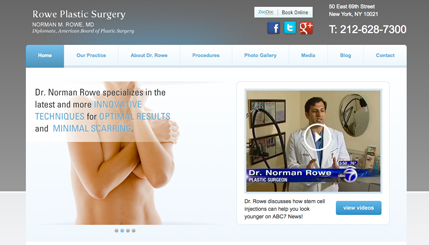 Plasic Surgery NY Website Design