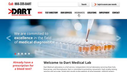 Medical Lab Website Design