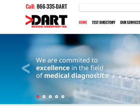 Medical laboratory website design