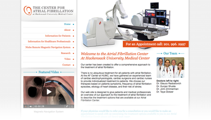 Cardiology Website Design