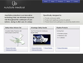 Medical device website design