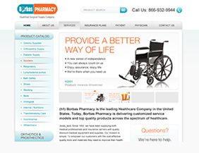Pharmacy online store website design