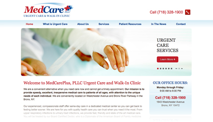Urgent Care Website and Logo Design