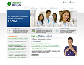 Medical network website design