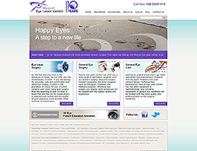 Eye doctor website and logo design