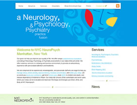 Psychiatry website and logo design NYC