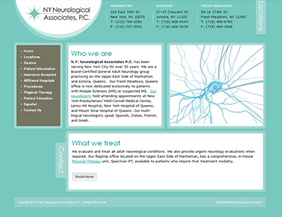 Neurology website design NYC