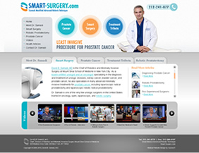 Urology surgeon website design