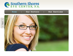 Eye doctor website and logo design